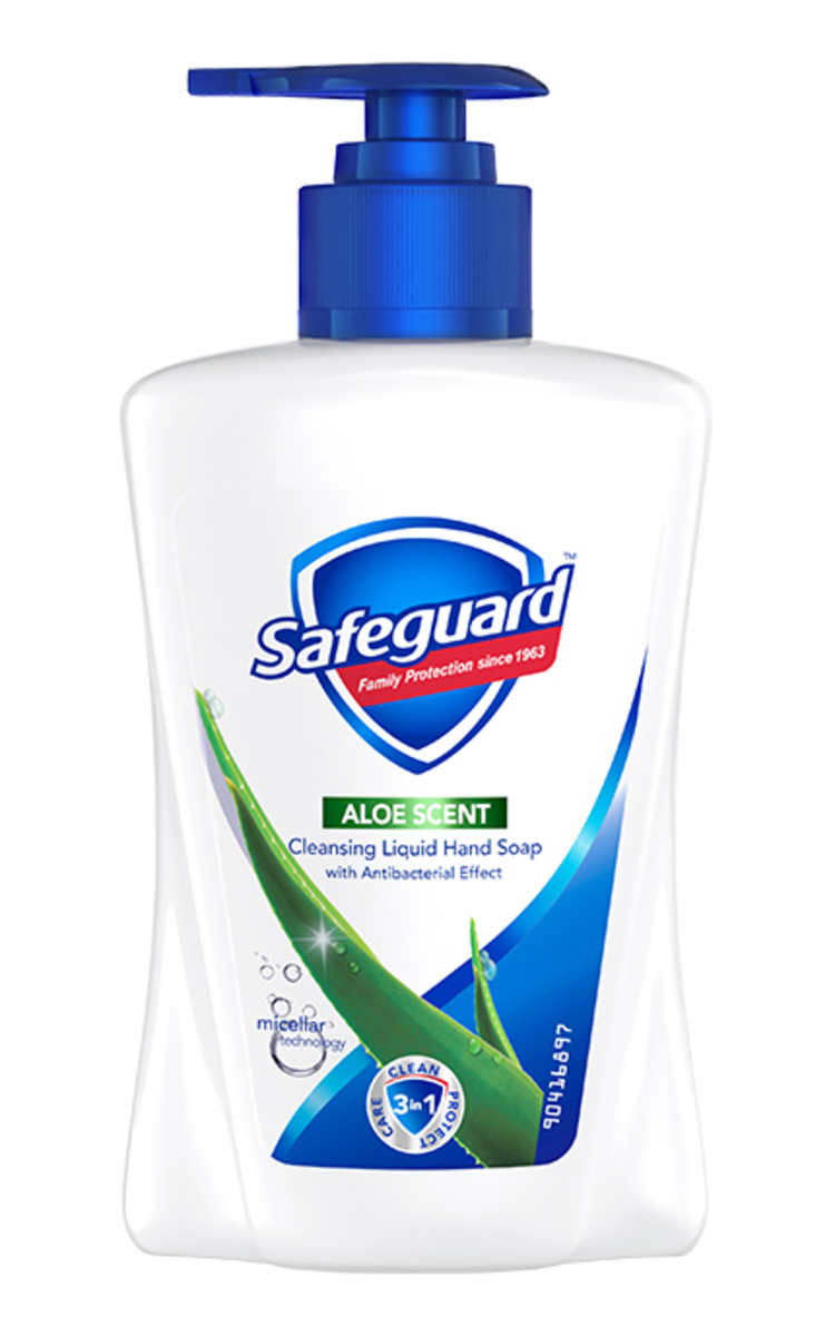 SAFEGUARD SAFEGUARD Aloe šķidrās ziepes ar alveju, 225ml 225 ml