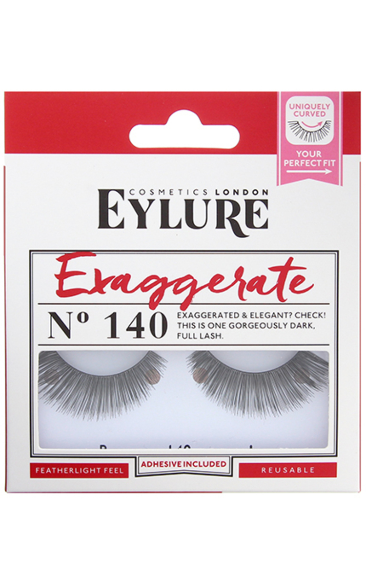 EYLURE EYLURE Exaggerate накладные ресницы в комплекте с клеем, No.140 1 шт