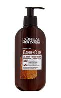 L`OREAL MEN EXPERT Barber Club очищающий гель для бороды, лица и волос, 200мл