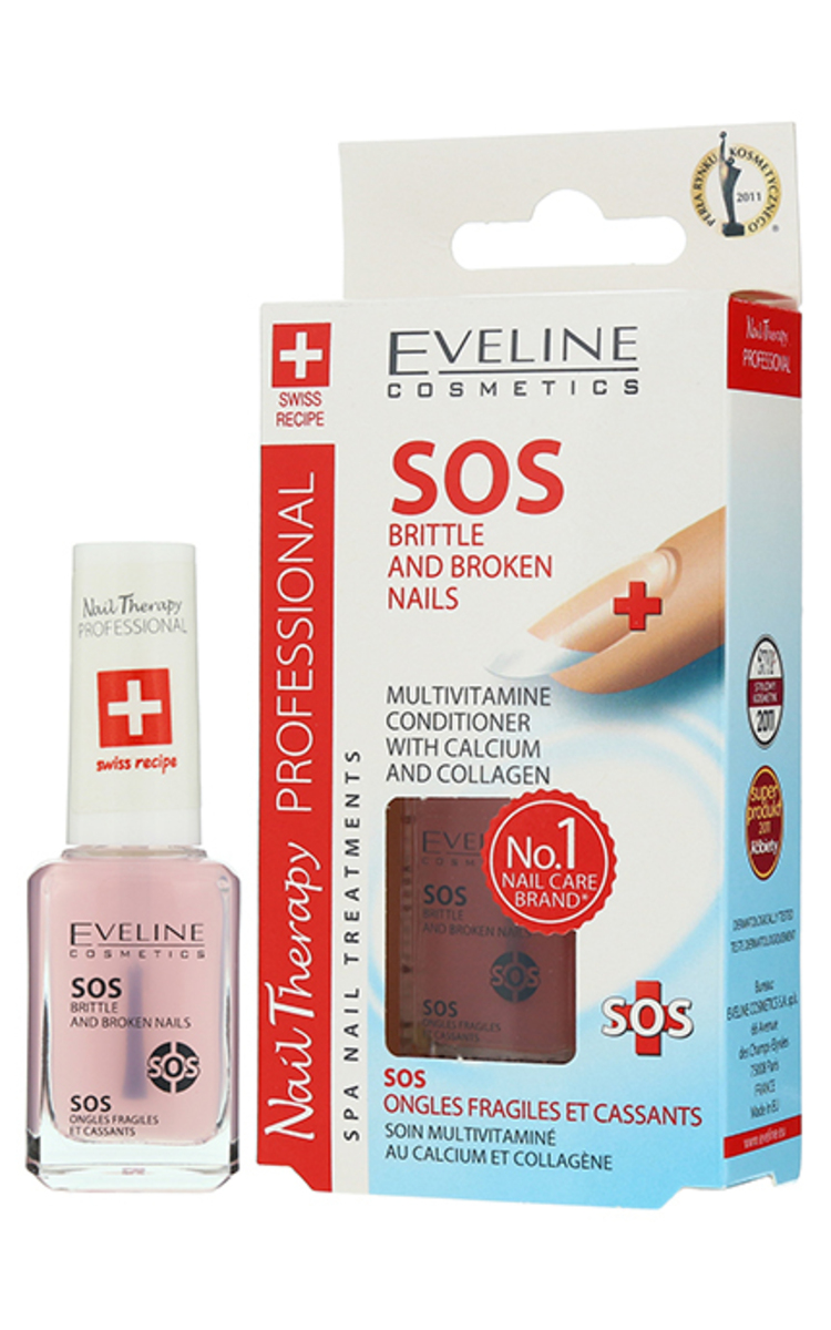 EVELINE EVELINE Sos ātrās palīdzības līdzeklis nagiem, 12ml 12 ml