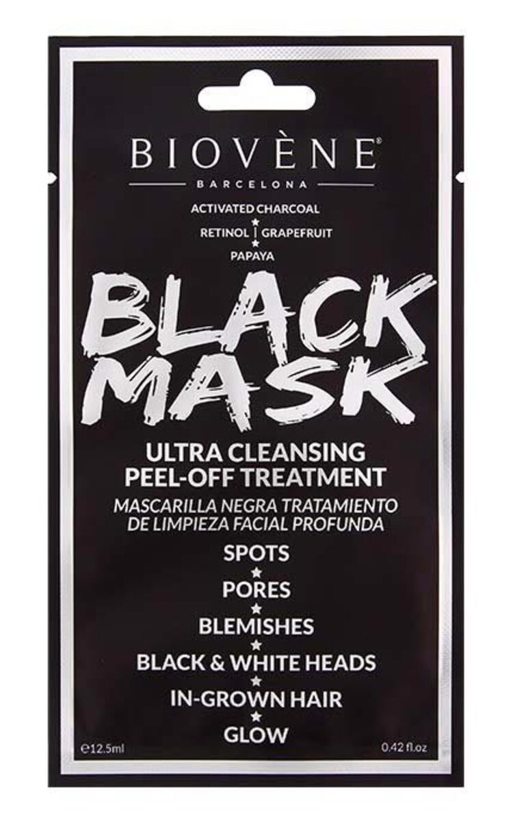 BIOVENE BIOVENE Black Mask Peel-Off черная отшелушивающая маска для лица, 12.5мл 12,5 мл