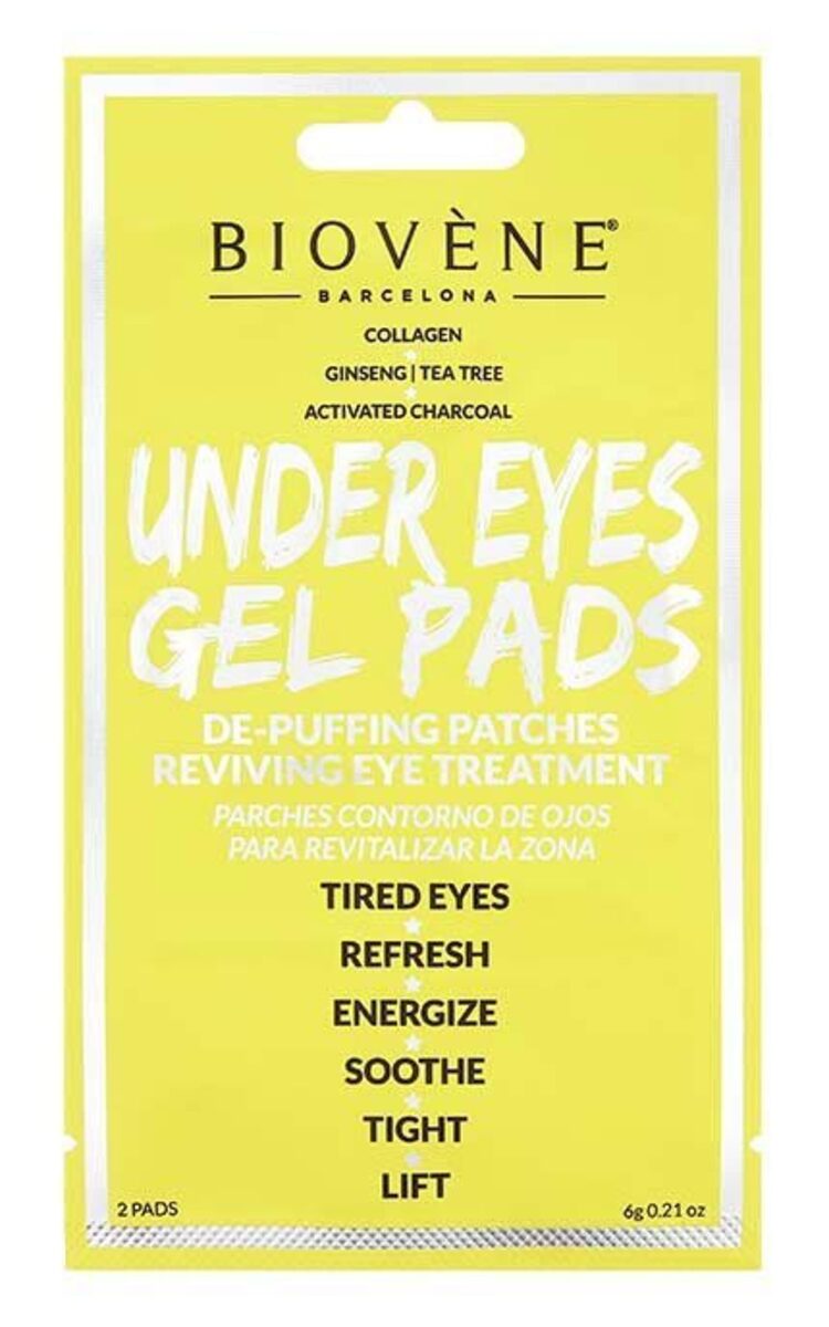 BIOVENE BIOVENE Under Eyes Gel Pads подушечки с древесным углём для кожи вокруг глаз, 2шт. 2 шт