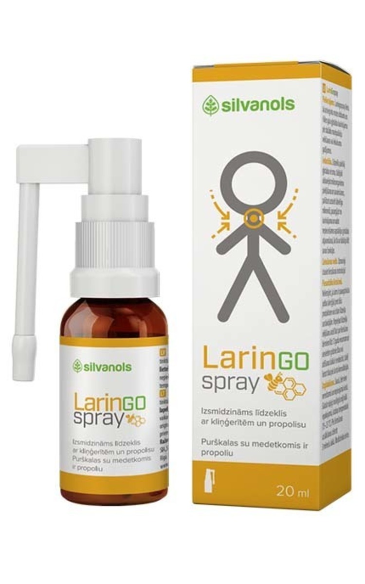 SILVANOLS SILVANOLS Laringospray спрей для горла, 20мл 20 мл