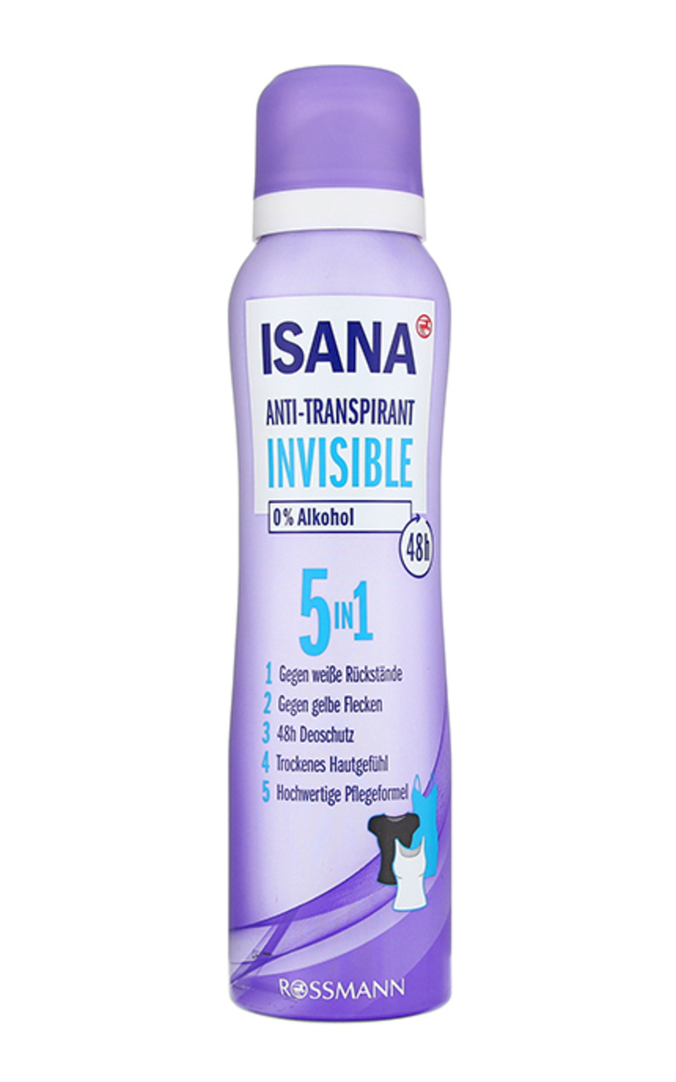 ISANA ISANA Invisible 5in1 дезодорант-спрей, 150мл 150 мл