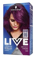 LIVE COLOR Перманентная краска для волос с металлическим эффектом, U69 Amethyst Chrome