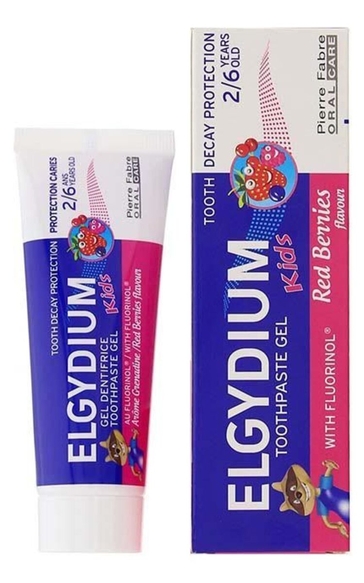 ELGYDIUM ELGYDIUM Kids 2-6 гелевая детская зубная паста со вкусом ягод, 50мл 50 мл