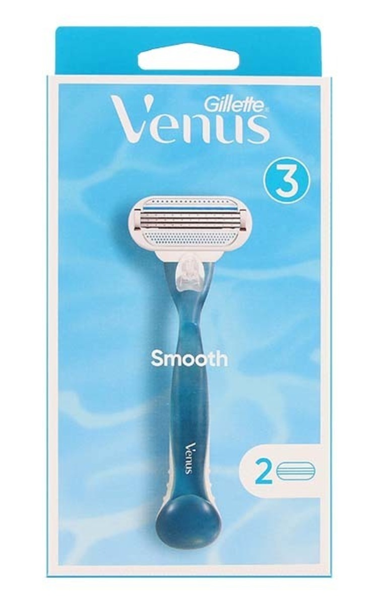 GILLETTE GILLETTE Venus Smooth бритвенный станок для женщин + 2 кассеты 1 шт