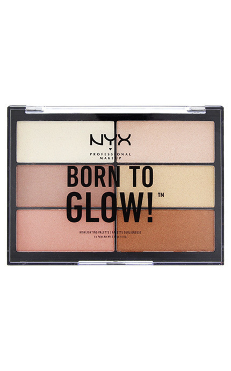 NYX PROFESSIONAL MAKEUP NYX PROFESSIONAL MAKEUP Born To Glow палитра хайлайтеров, 6x4.8г 4,8 г