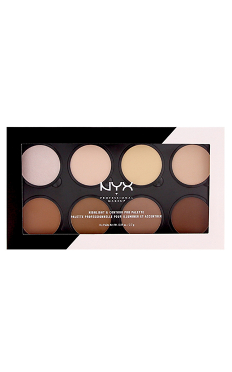 NYX PROFESSIONAL MAKEUP NYX PROFESSIONAL MAKEUP Highlight&Contour Pro палетка для контурирования и хайлайтинга, 21.6г 2,7 г