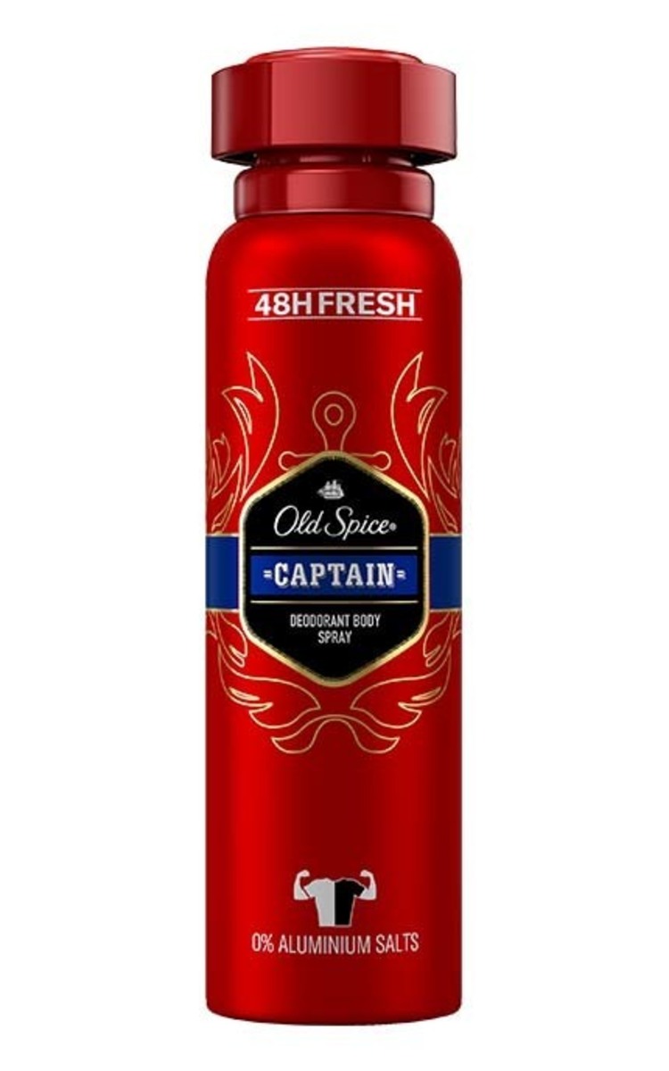 OLD SPICE OLD SPICE Captain izsmidzināms dezodorants, 150ml 150 ml