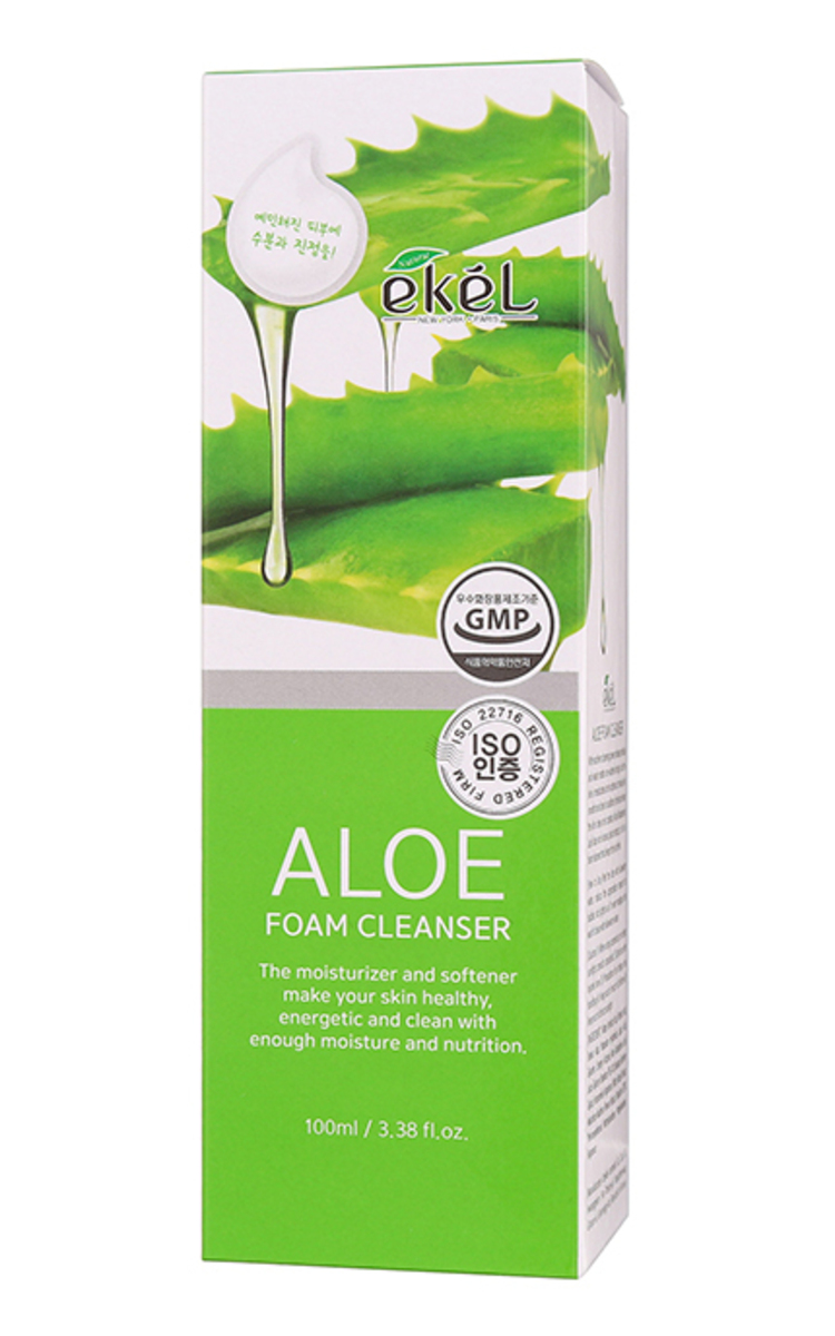 EKEL EKEL Aloe mitrinošas putas sejas mazgāšanai, 100ml 100 ml