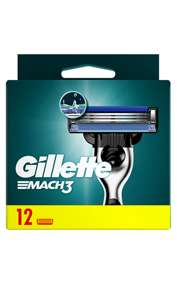 GILLETTE GILLETTE Mach3 kasetnes, 12gab. 12 gab.