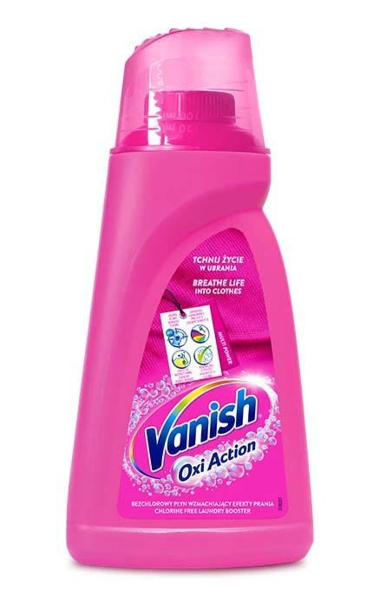 VANISH VANISH Oxi Action Pink жидкое пятновыводящее средство, 1л 1000 мл