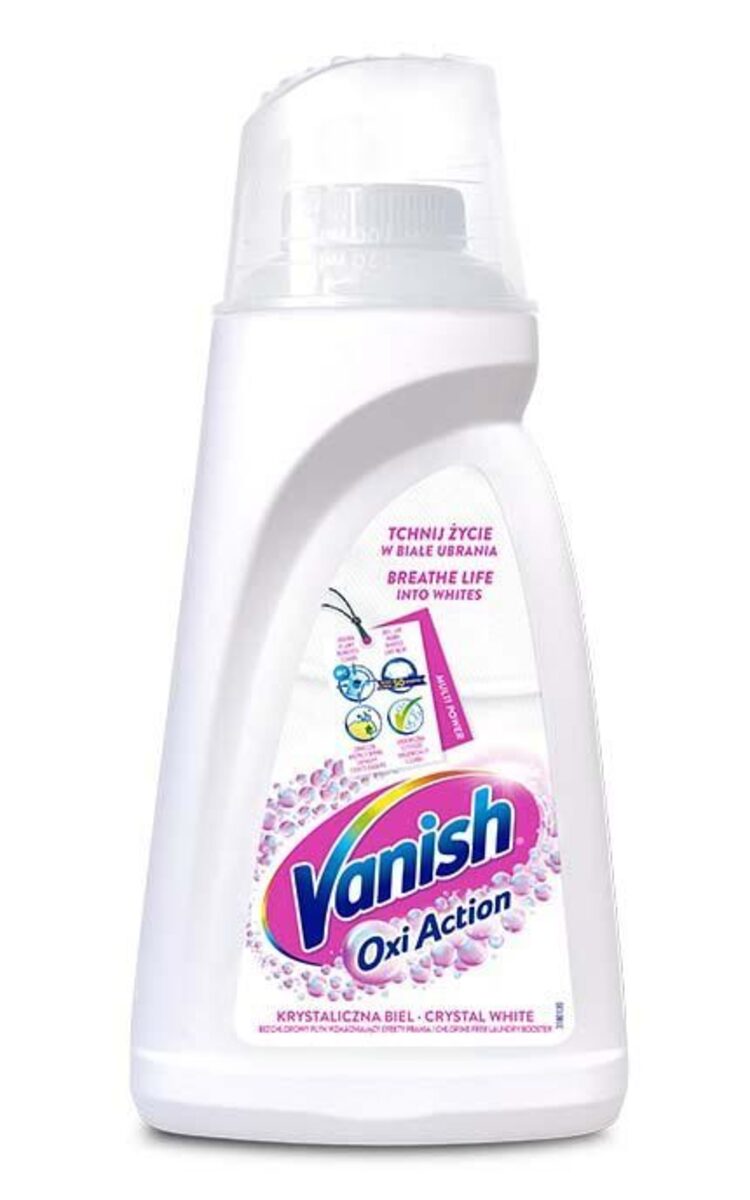 VANISH VANISH Oxi Action White šķidrais traipu tīrīšanas līdzeklis, 1l 1000 ml