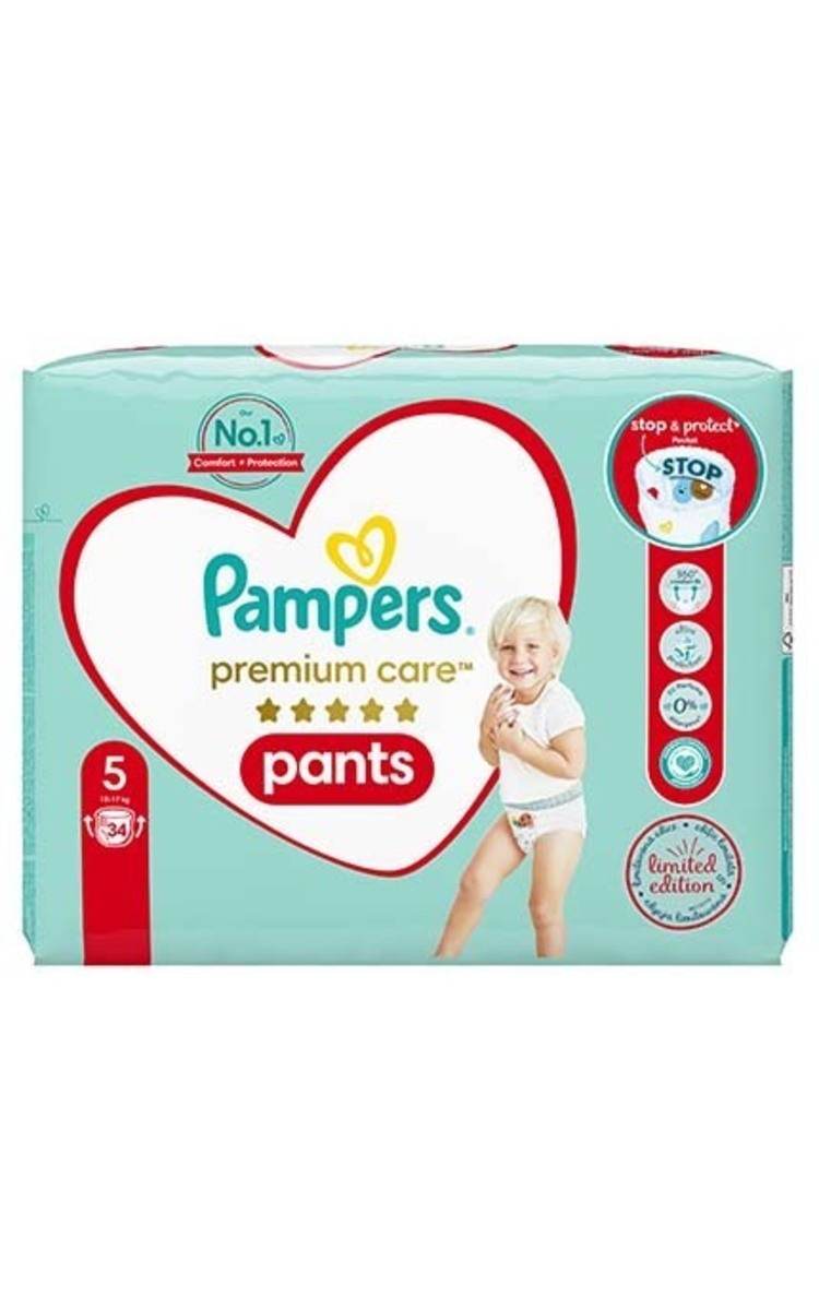 PAMPERS PAMPERS Premium Care New S5 трусики, 12-17кг, 34шт. 34 шт