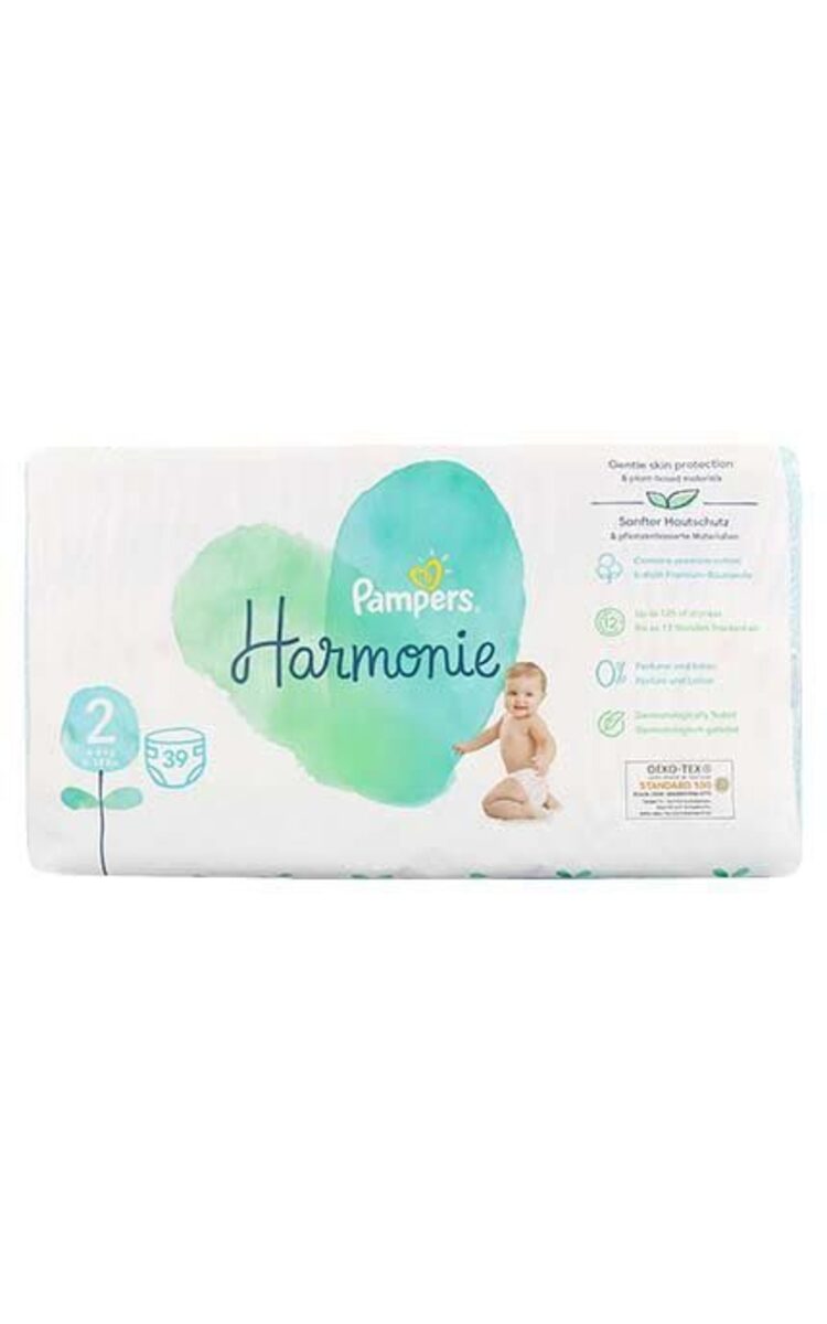 PAMPERS PAMPERS Harmonie S2 подгузники, 4-8кг, 39шт. 39 шт