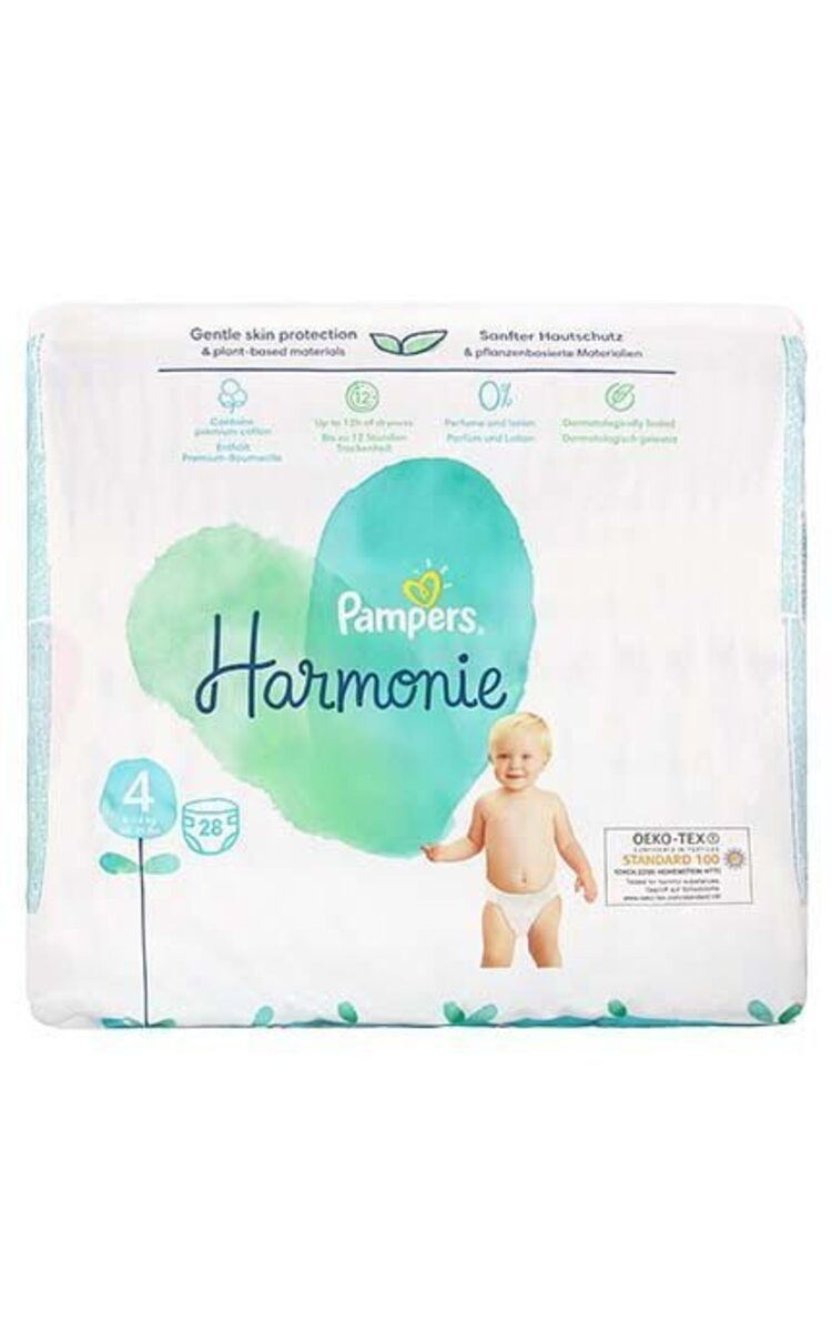 PAMPERS PAMPERS Harmonie S4 autiņbiksītes, 9-14kg, 28gab. 28 gab.