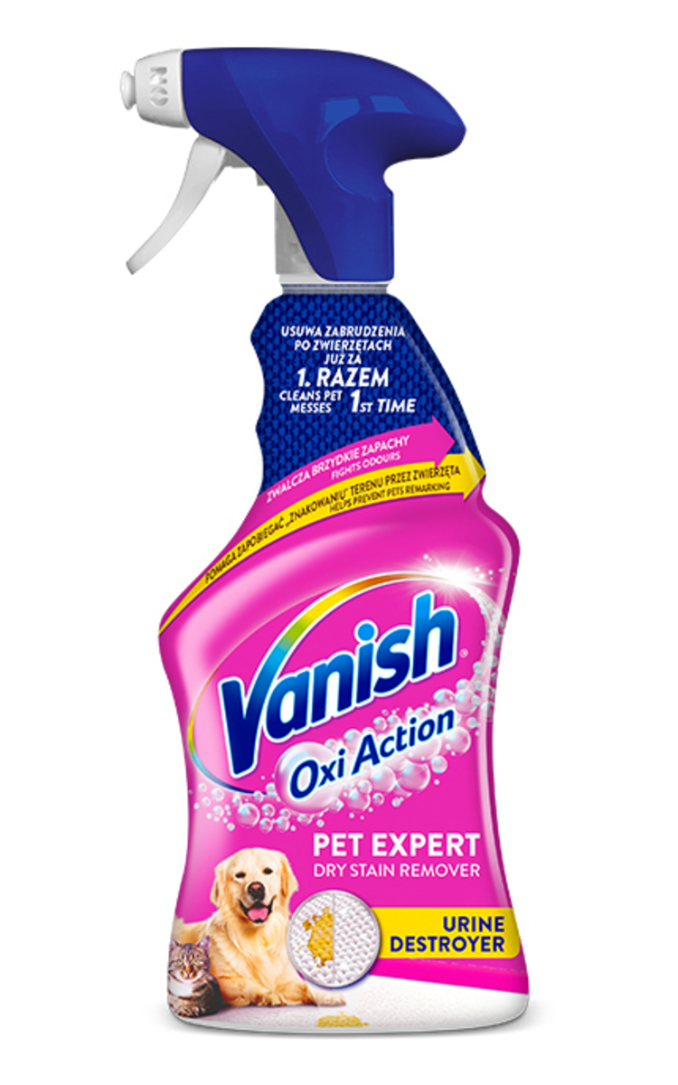 VANISH VANISH Oxi Action Pet Expert спрей для ковров и мебельной обивки, 500мл 500 мл