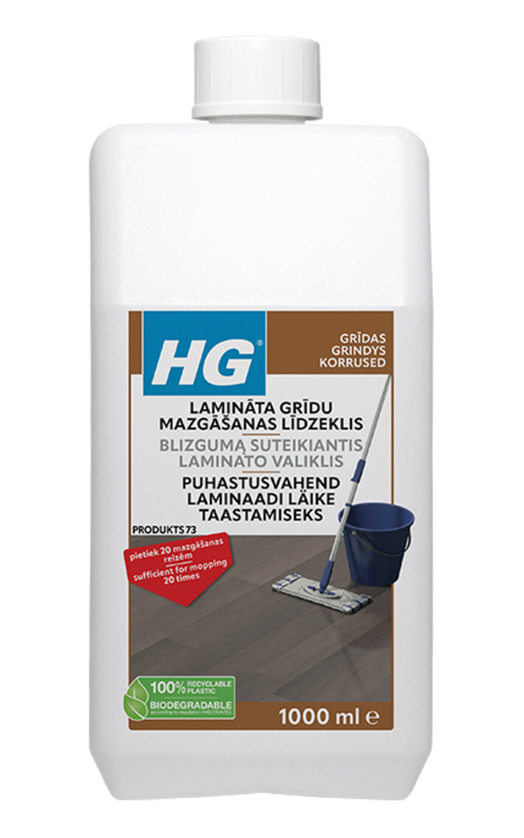 HG HG Lamināta grīdu mazgāšanas līdzeklis, 1l 1000 ml