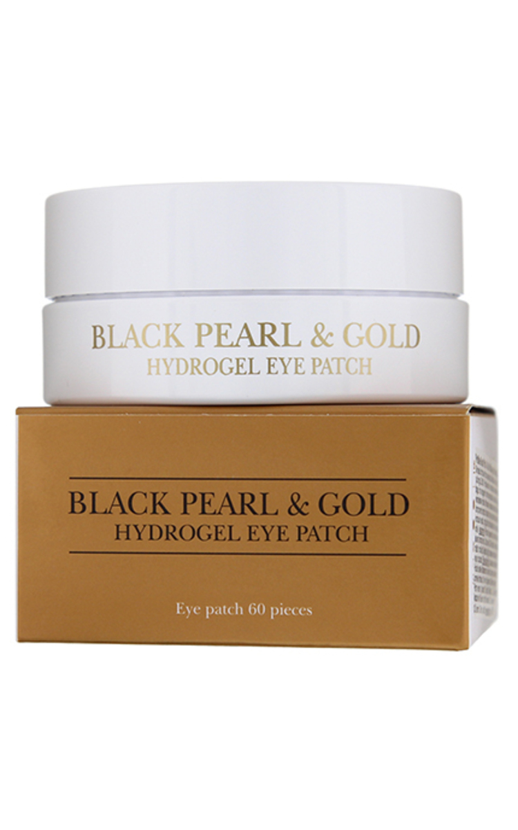 PETITFEE PETITFEE Black Pearl & Gold Hydrogel Eye Patch hidrogela patči ar melnām pērlēm un koloidālo zeltu, 60gab. 60 gab.