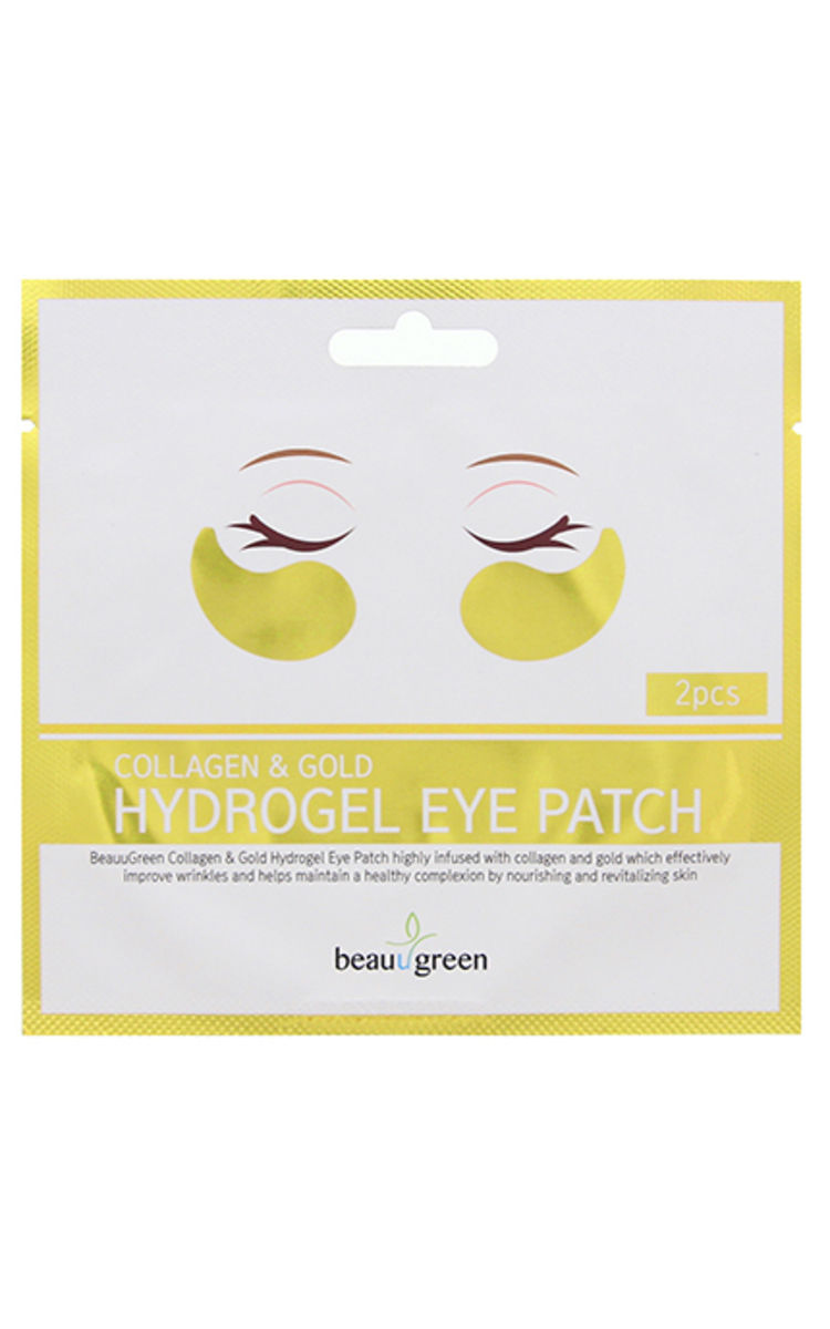 BEAUUGREEN BEAUUGREEN Collagen&Gold Hydrogel Eye Patch гидрогелевые патчи с коллагеном и золотом для кожи вокруг глаз, 2шт. 4 г