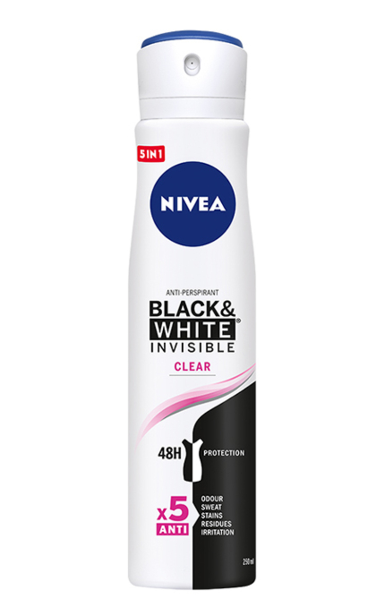 NIVEA NIVEA Black&White Clear распыляемый антиперспирант, 250мл 250 мл