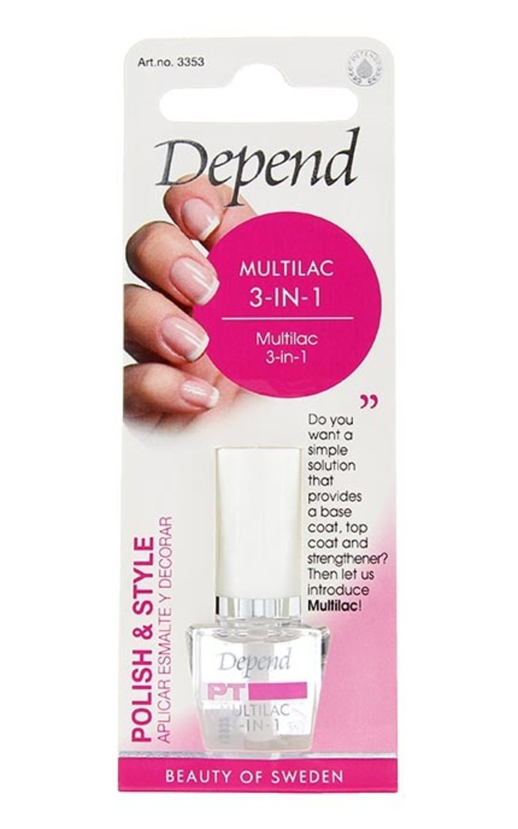 DEPEND DEPEND Multilac 3-in-1 укрепляющий лак для покрытия ногтей, 8мл 8 мл