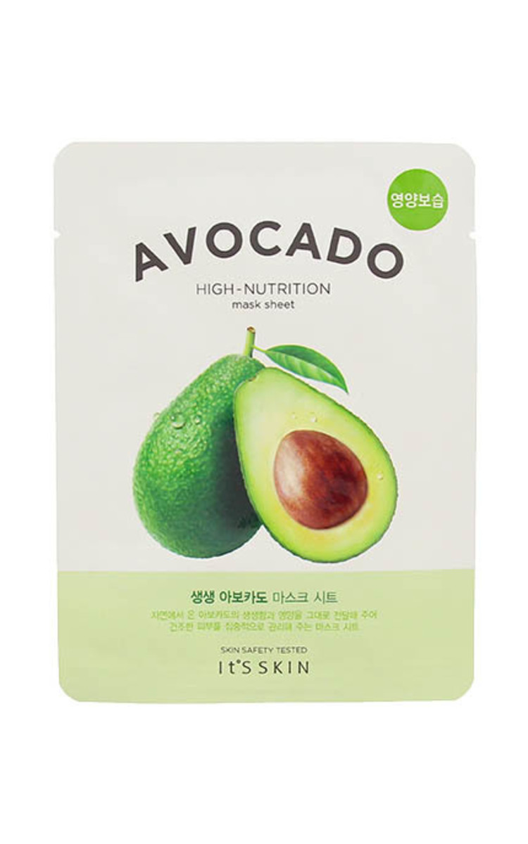 IT'S SKIN IT'S SKIN Fresh Avocado auduma maska ar avokado sejas ādai, 1gab.х21g 1 gab.