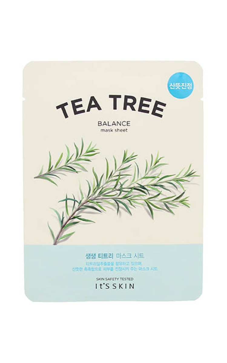 IT'S SKIN IT'S SKIN Fresh Tea Tree тканевая маска с маслом чайного дерева для лица, 1шт.х18г 1 шт