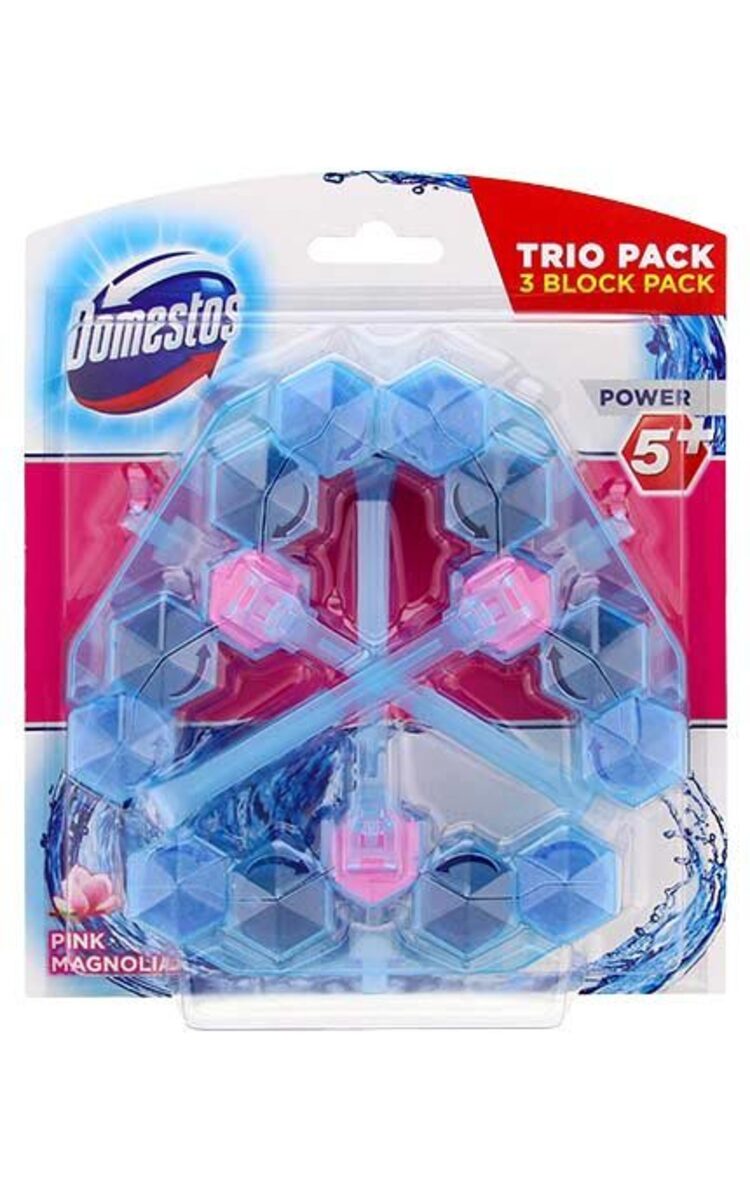 DOMESTOS DOMESTOS Trio Power5 Pink Magnolia туалетный блок, 3x53г 159 г