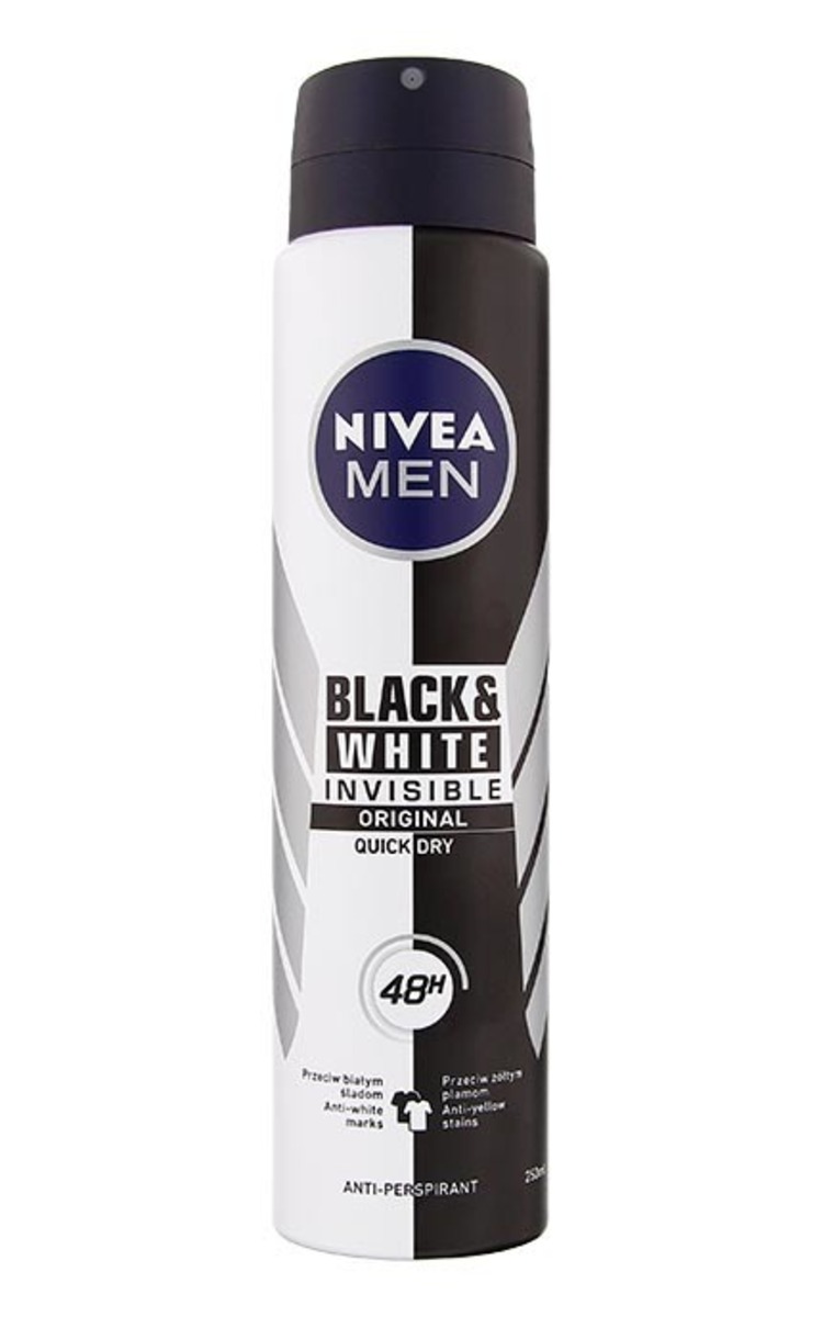 NIVEA MEN NIVEA MEN Black&White Invisible Original распыляемый антиперспирант, 250мл 250 мл