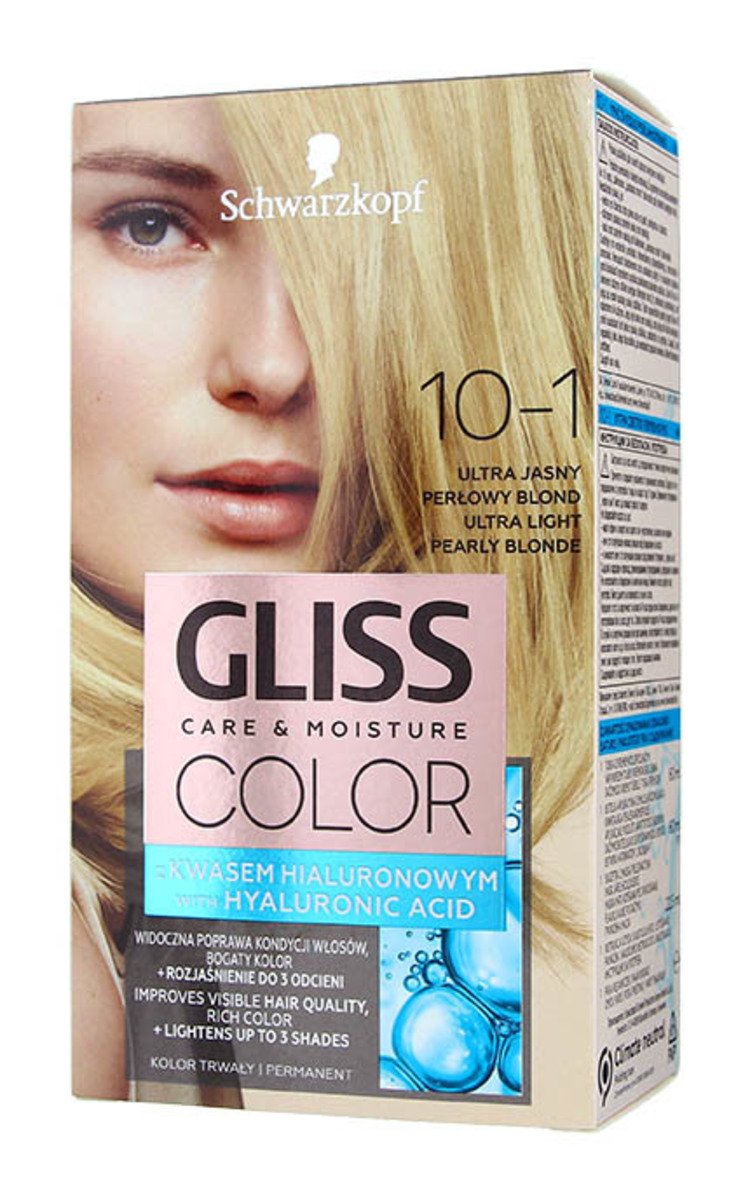 GLISS COLOR GLISS COLOR Care&Moisture стойкая краска для волос, 10-1 Очень светлый жемчужный блонд, 1шт. 1 шт