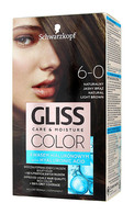 GLISS COLOR Care&Moisture стойкая краска для волос, 6-0 Натуральный светло-каштановый, 1шт.