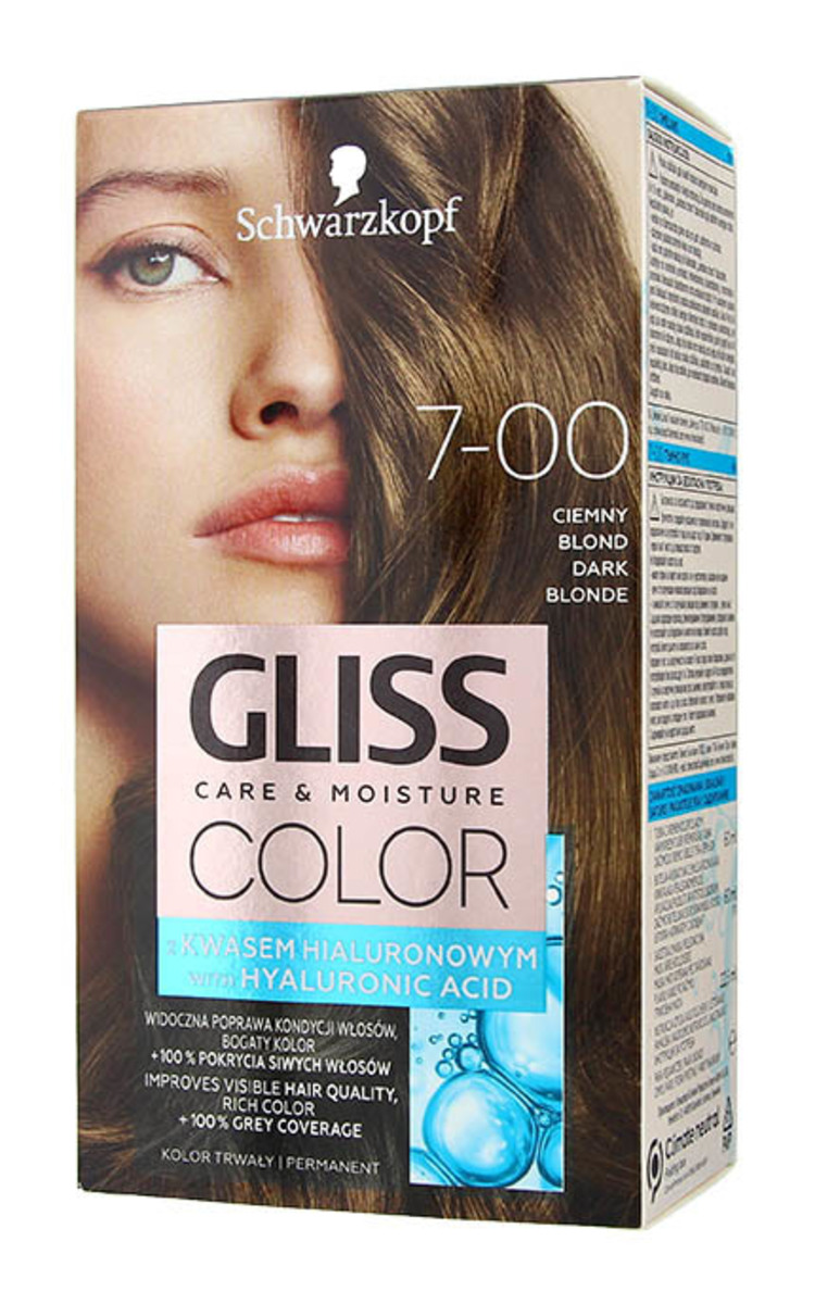 GLISS COLOR GLISS COLOR Care&Moisture стойкая краска для волос, 7-00 Темно-русый, 1шт. 1 шт