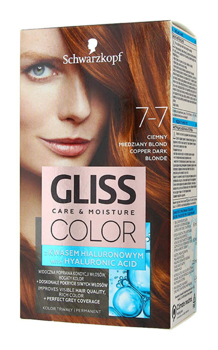 GLISS COLOR GLISS COLOR Care&Moisture стойкая краска для волос, 7-7 Медный темно-русый, 1шт. 1 шт