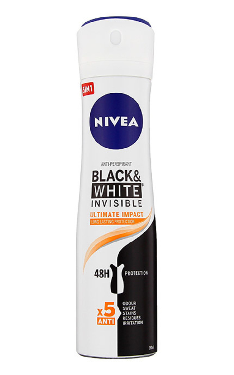 NIVEA NIVEA Black&White Ultimate Impact распыляемый антиперспирант, 150мл 150 мл