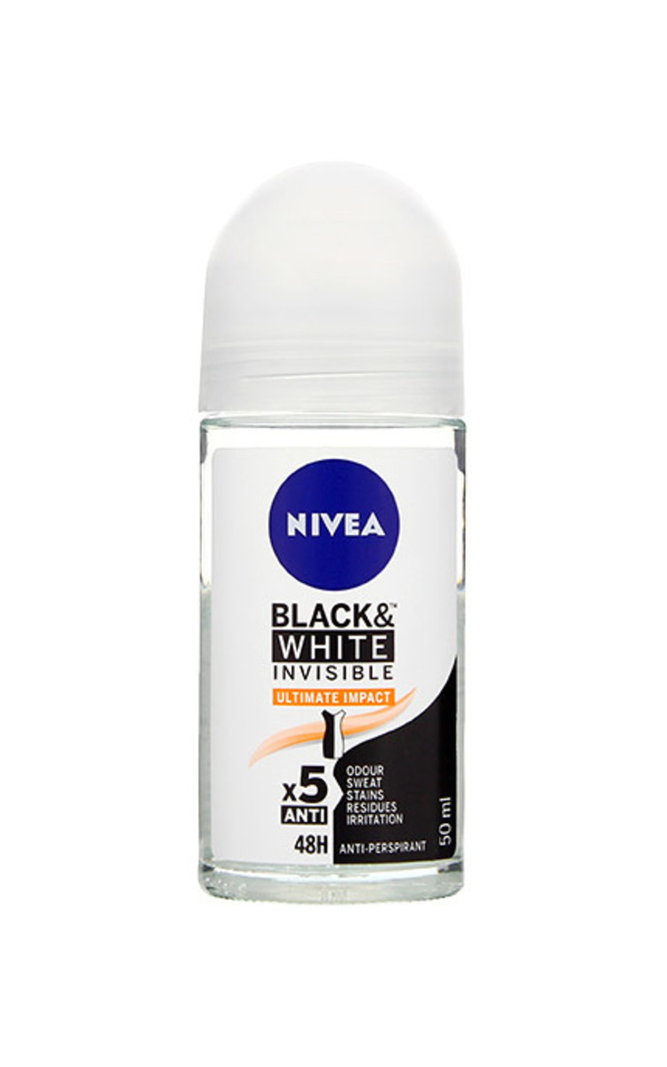 NIVEA NIVEA Black&White Ultimate Impact роликовый антиперспирант, 50мл 50 мл