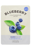 IT'S SKIN The Fresh Blueberry pretpietūkuma maska sejai, 1gab. (21g)