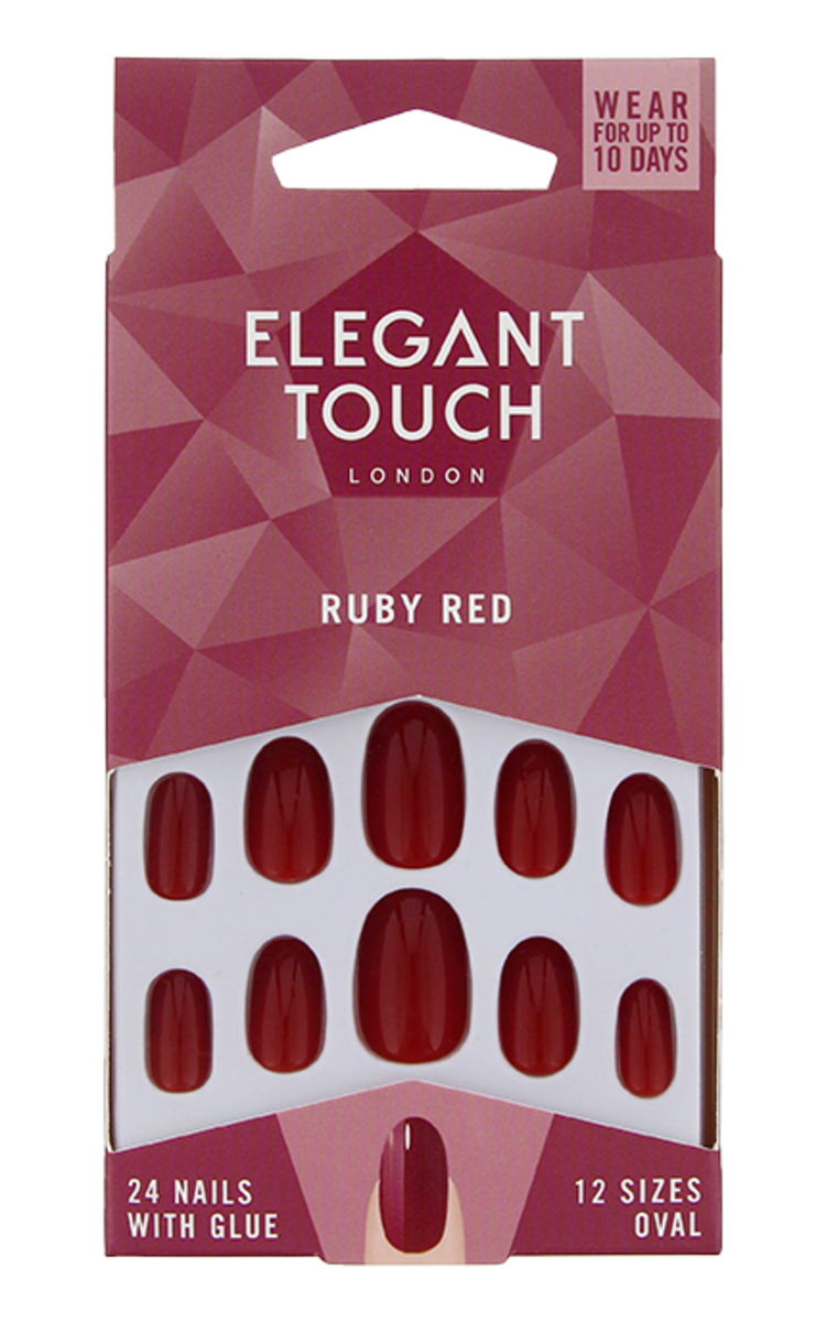 ELEGANT TOUCH ELEGANT TOUCH Ruby Red комплект накладных ногтей, 24шт. 1 шт