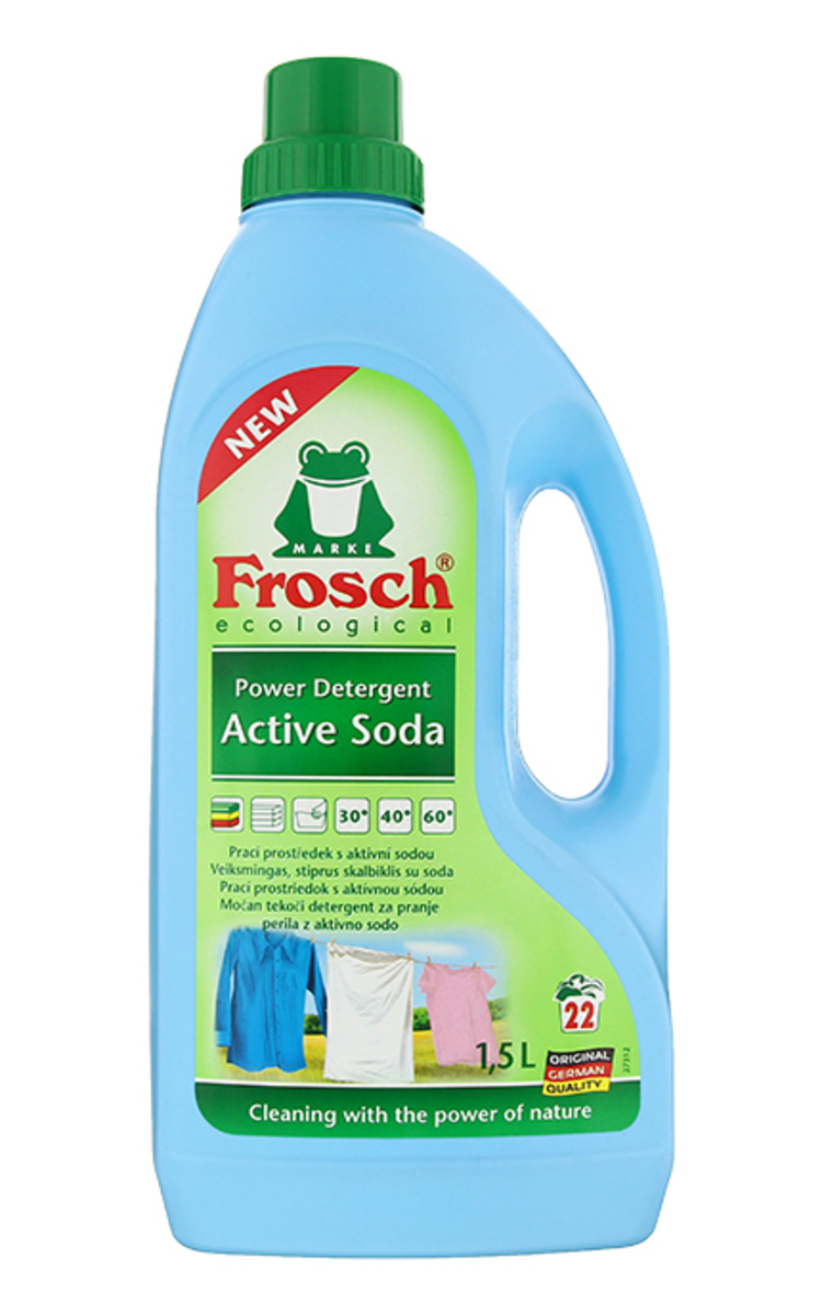 FROSCH FROSCH Active Soda krāsainas un baltas veļas mazgāšanas līdzeklis, 1.5l 1500 ml