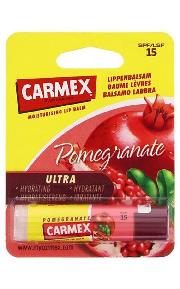 CARMEX CARMEX Pomegranate, SPF/LSF15 lūpu balzams, 4.9ml 4,3 g