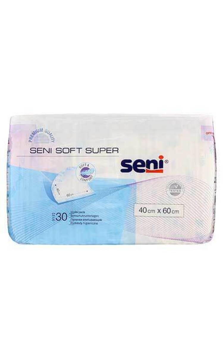 SENI SENI Soft Super абсорбирующие пеленки, 40x60см, 30шт. 30 шт