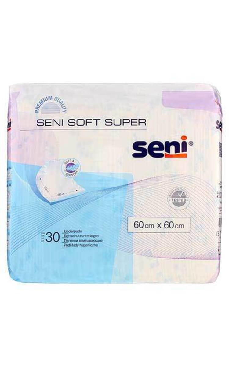 SENI SENI Soft Super абсорбирующие пеленки, 60x60см, 30шт. 30 шт