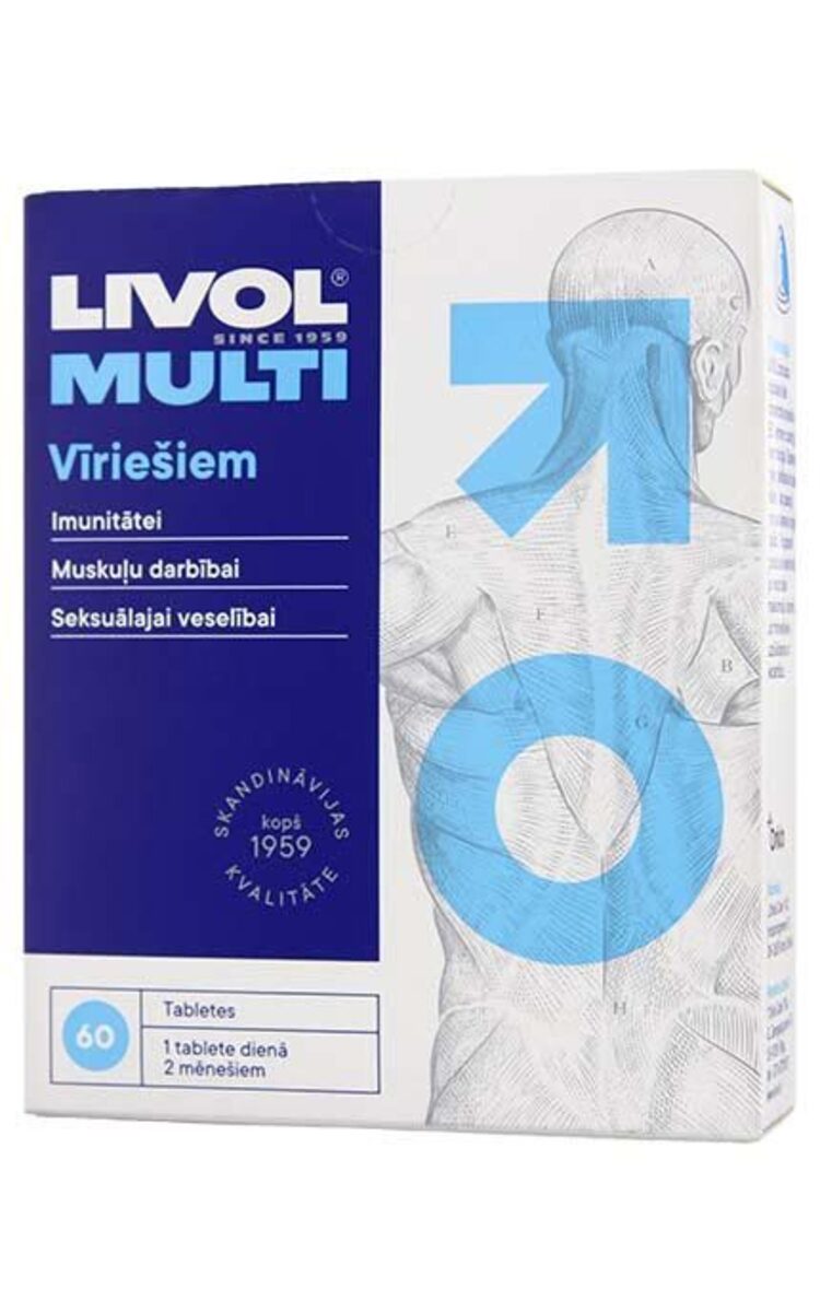 LIVOL LIVOL Multi витаминный комплекс для мужчин, 60шт. 60 шт