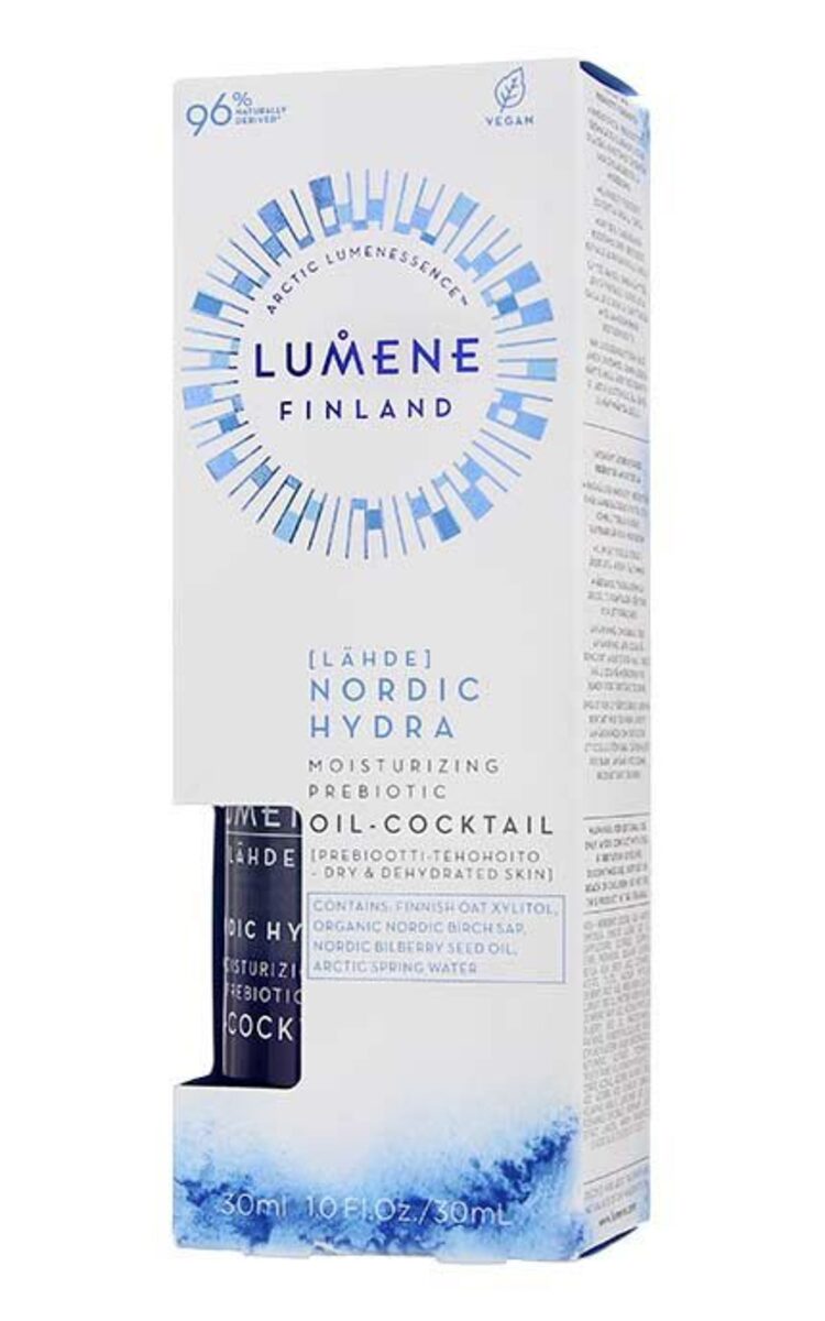 LUMENE LUMENE Nordic Hydra Moisturizing Prebiotic Oil-Cocktail mitrinošs sejas serums, 30ml