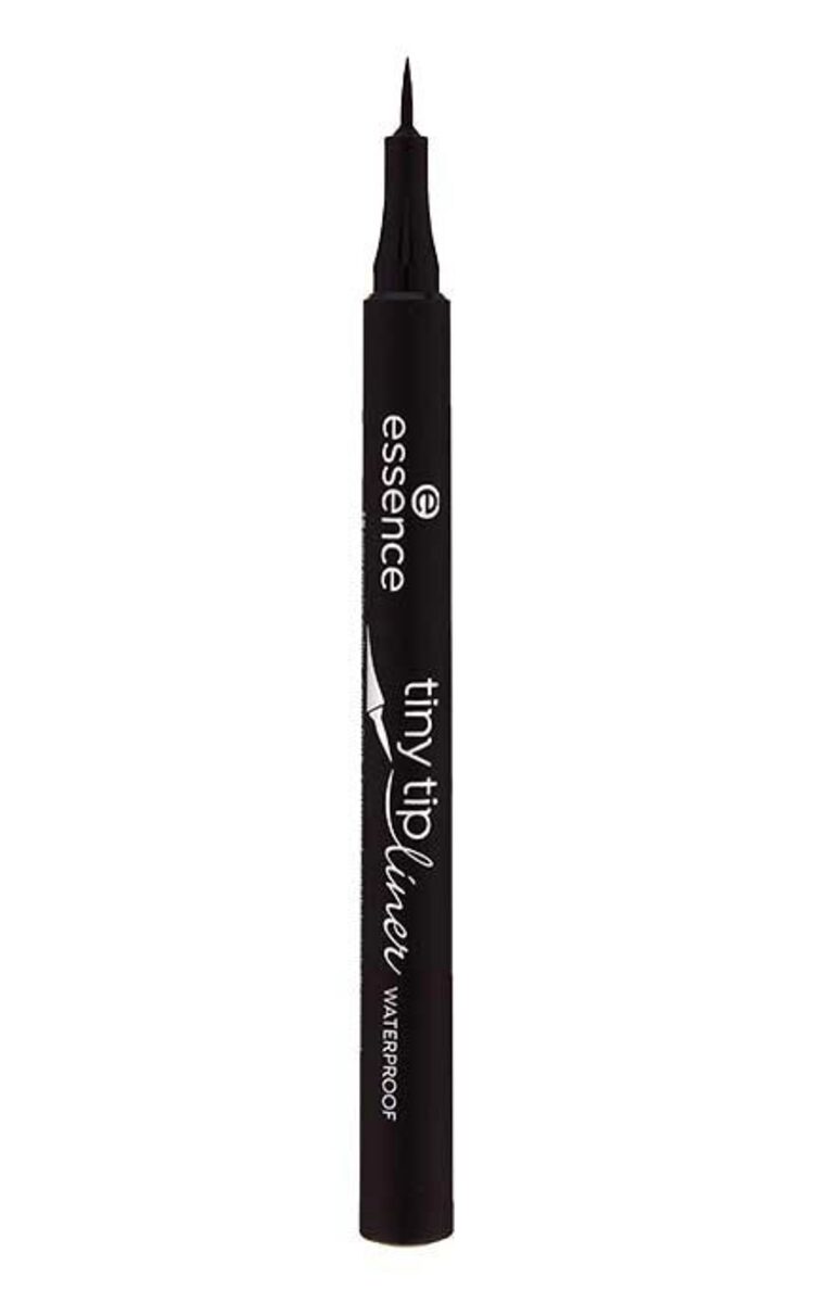 ESSENCE ESSENCE Tiny Tip Waterproof acu laineris, 01 Deep Black, 1.1ml Ultra Black