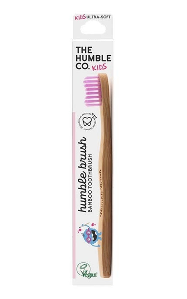 HUMBLE HUMBLE BRUSH Kids Pink детская зубная щетка с очень мягкой щетиной, 1шт.