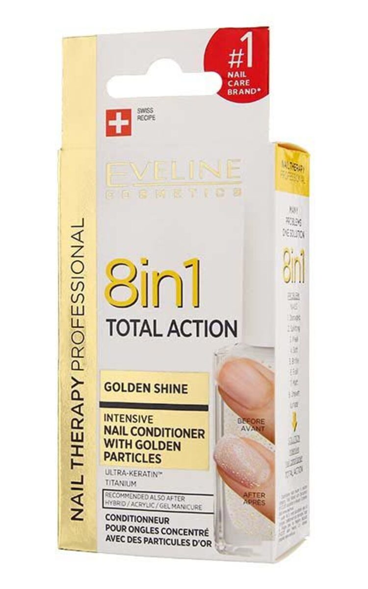 EVELINE EVELINE Nail Therapy Professional Gold 8in1 средство для восстановления ногтей, 12мл 12 мл