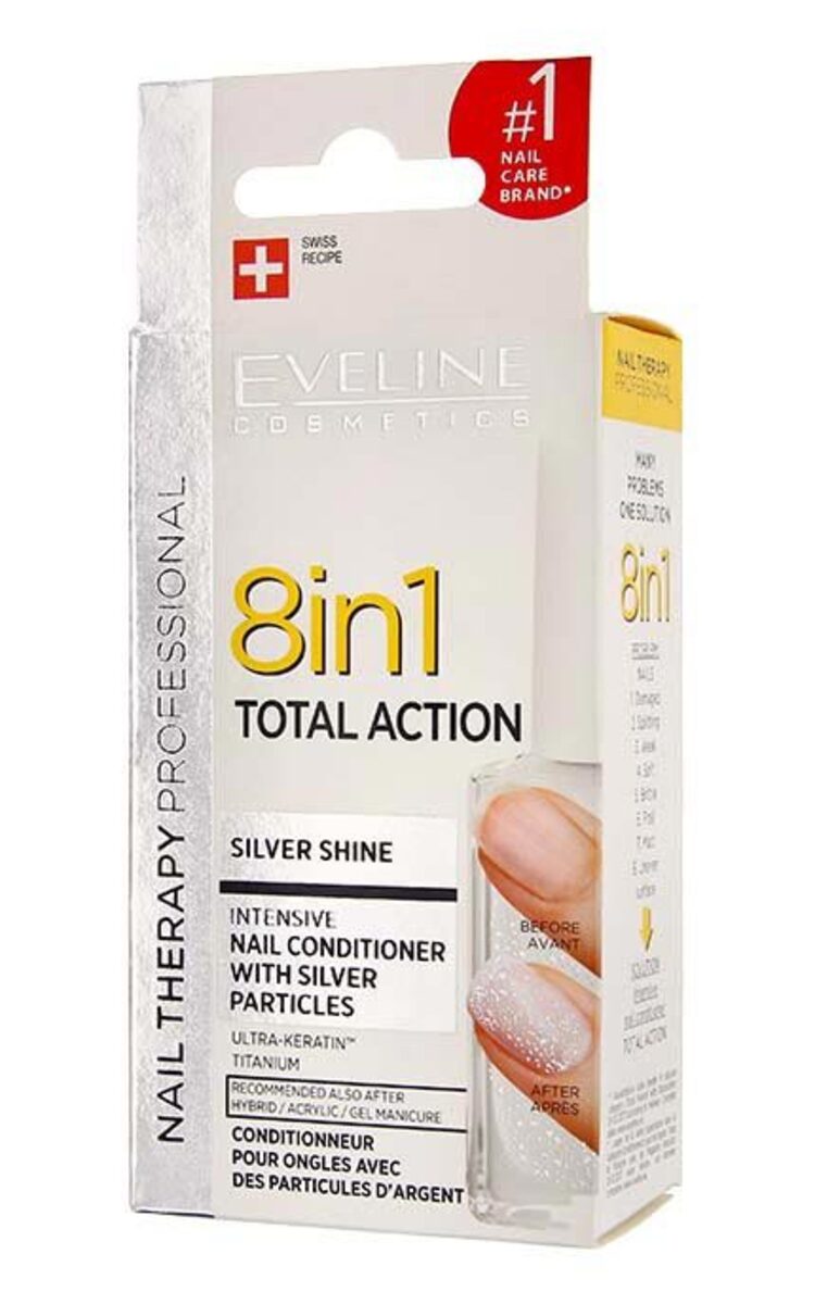 EVELINE EVELINE Nail Therapy Professional Silver 8in1 средство для восстановления ногтей, 12мл 12 мл