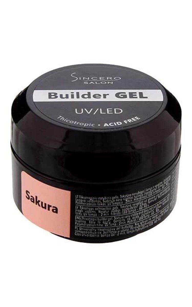 SINCERO SALON SINCERO SALON Builder базовый гель для ногтей, Sakura, 15мл 15 мл